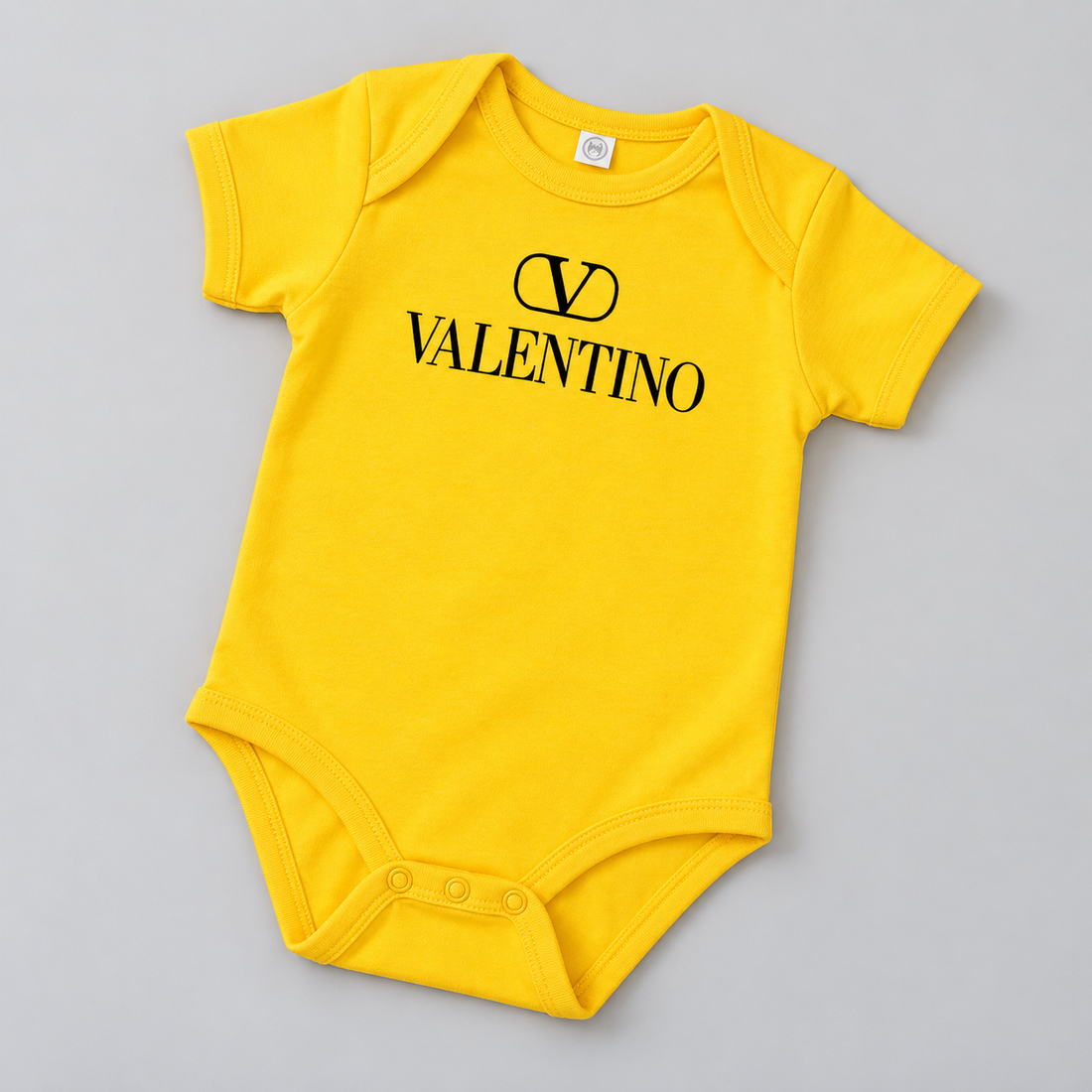 Valentino Baby Romper Onesie | Color: Yellow | View 3