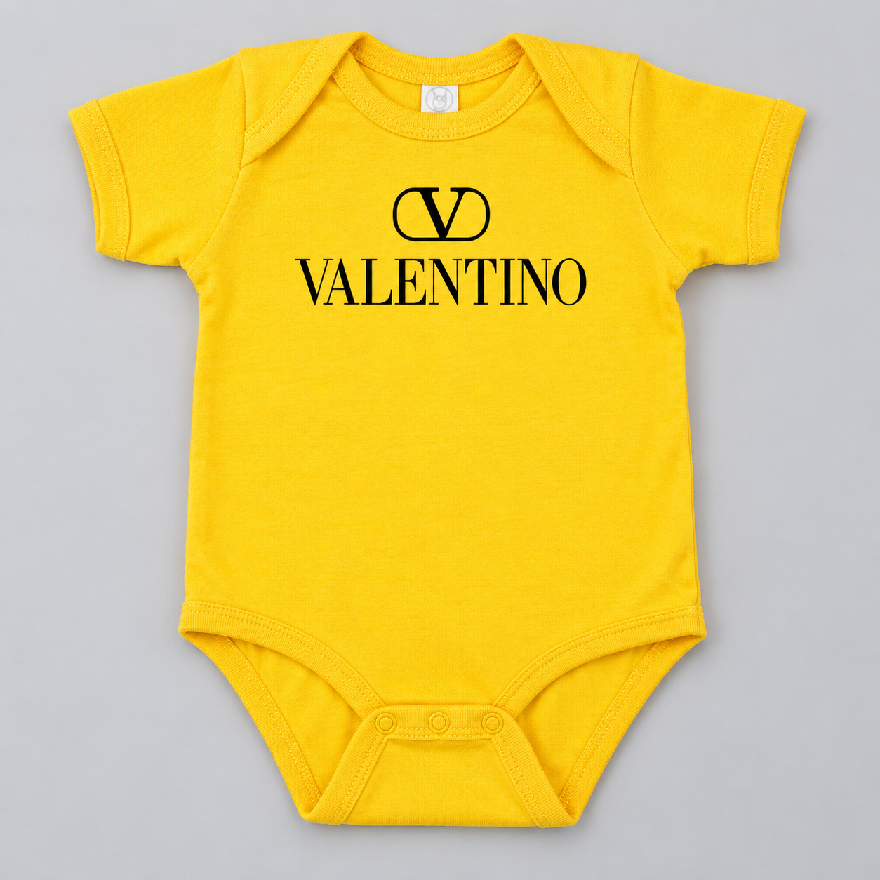 Valentino Baby Romper Onesie | Color: Yellow | View 4