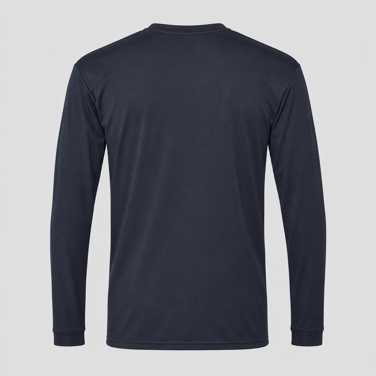 Men's Valentino Polyester Long Sleeve T-Shirt | Color: Navy | View 2