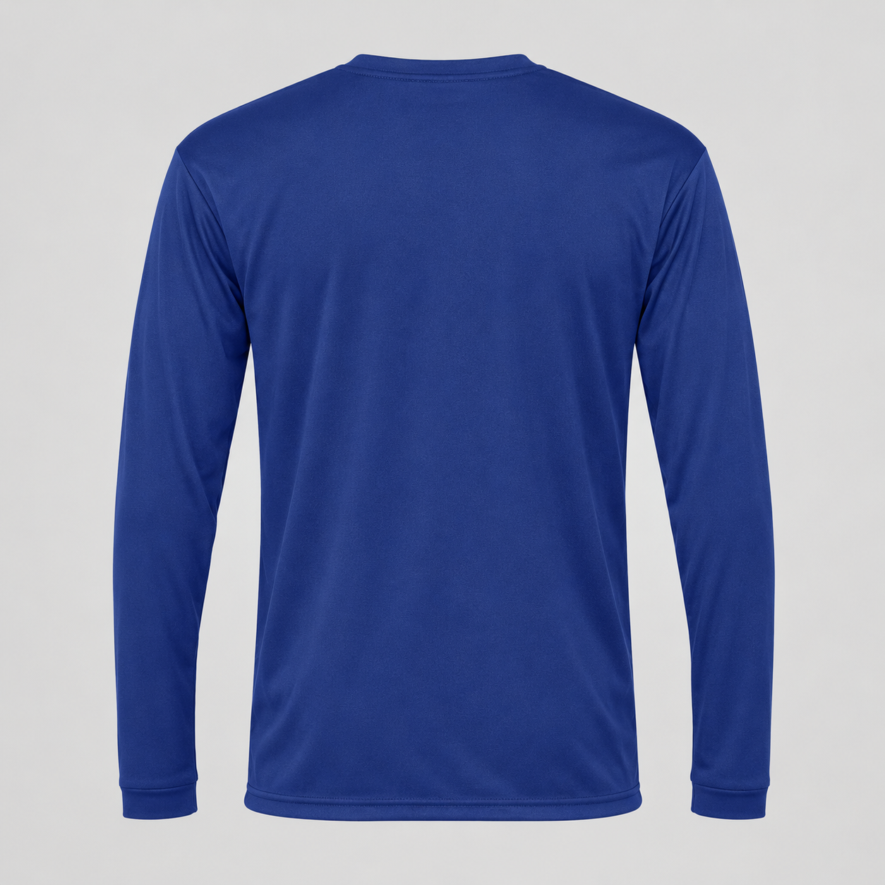 Men's Valentino Polyester Long Sleeve T-Shirt | Color: Royal Blue | View 2