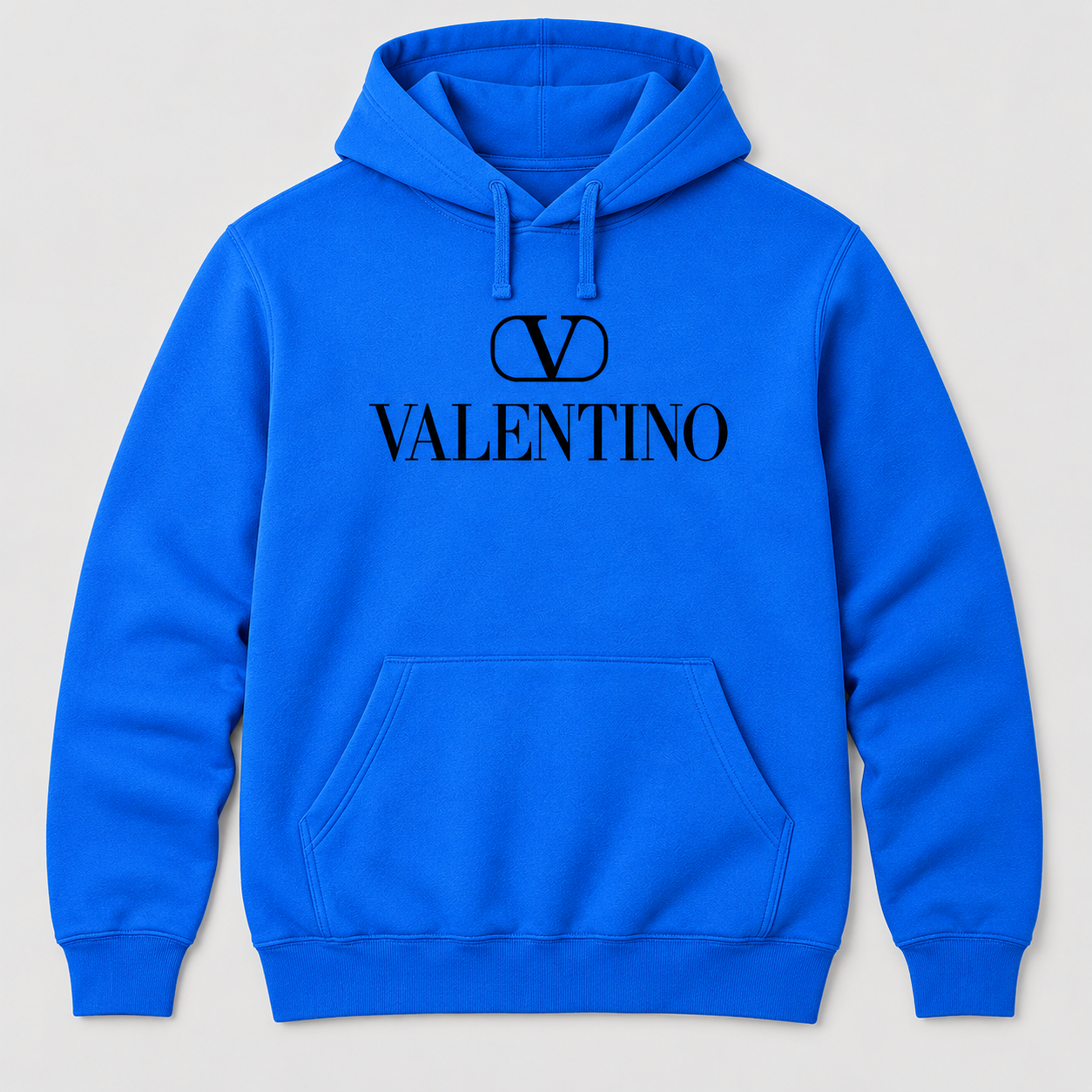 Men's Valentino Pullover Hoodie | Color: Azure | View 1