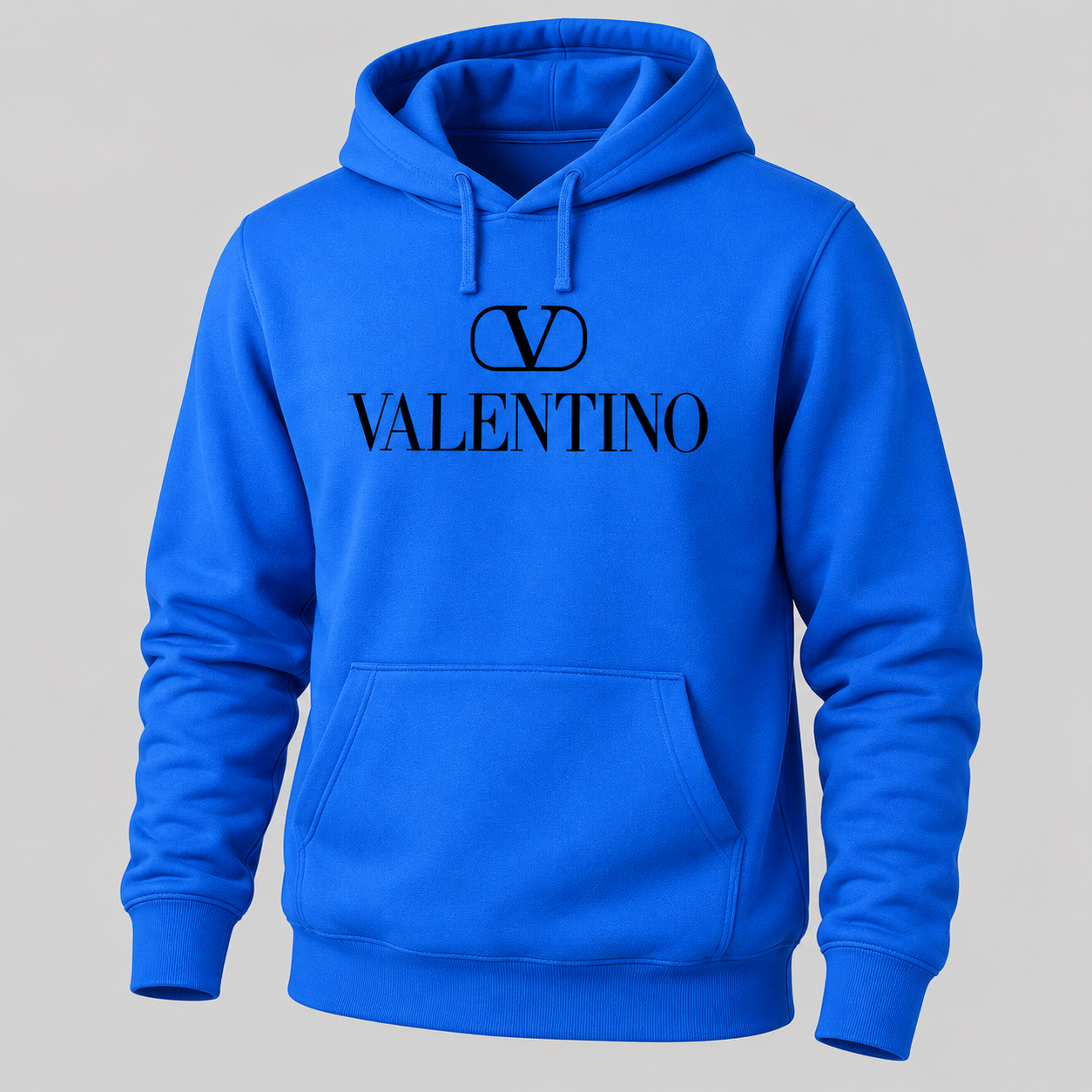 Men's Valentino Pullover Hoodie | Color: Azure | View 5