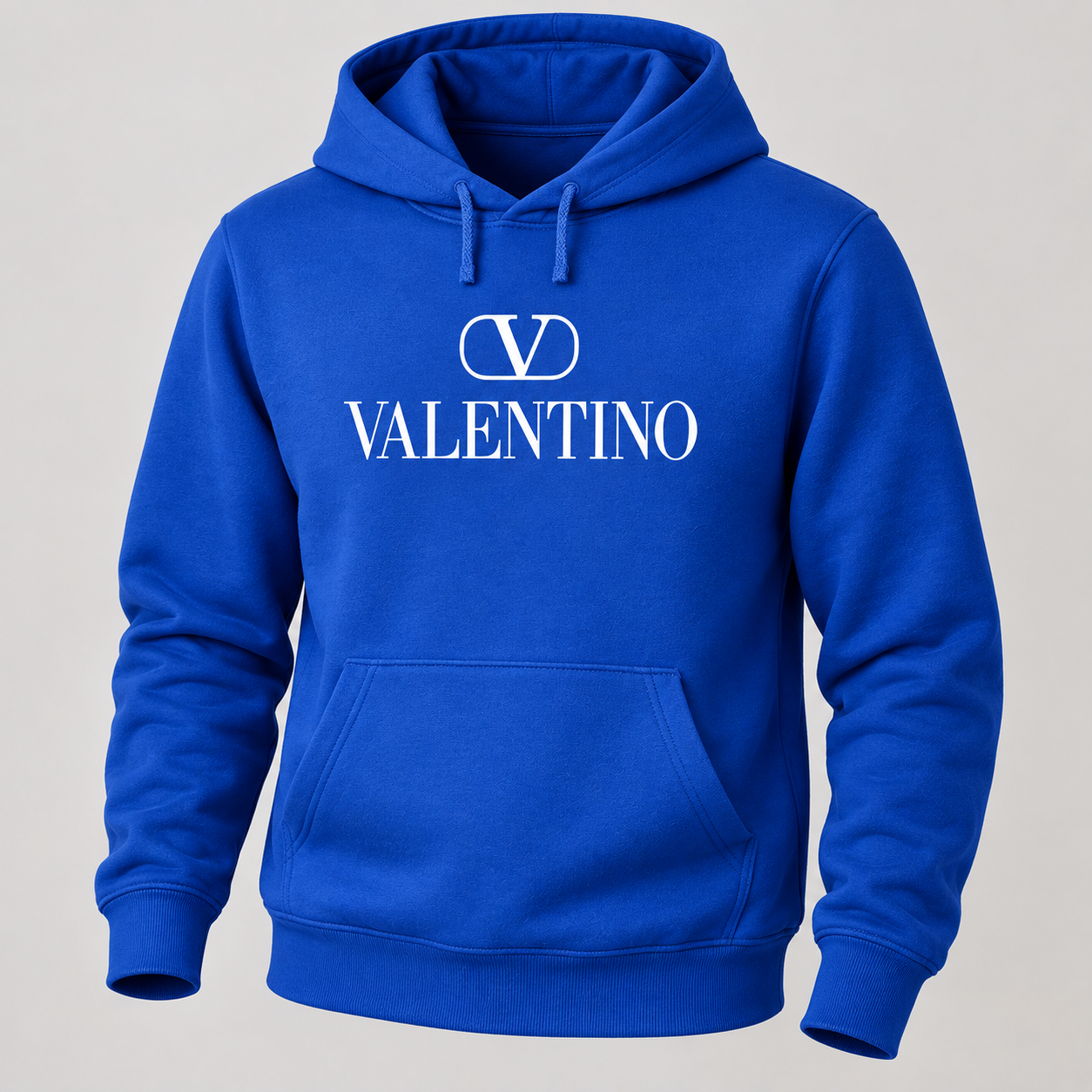Men's Valentino Pullover Hoodie | Color: Blue | View 5