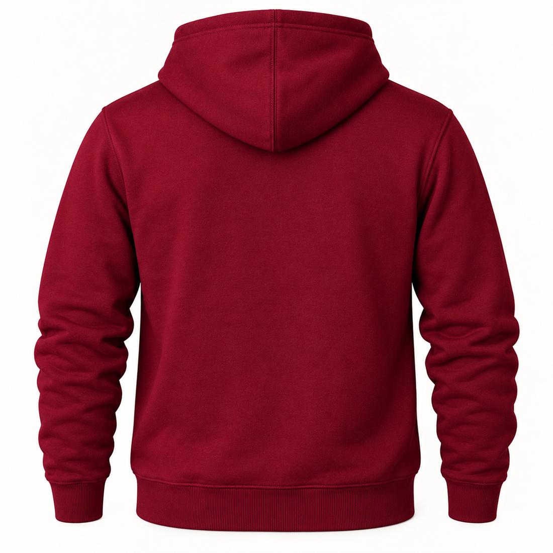 Men's Valentino Pullover Hoodie | Color: Burgundy | View 2
