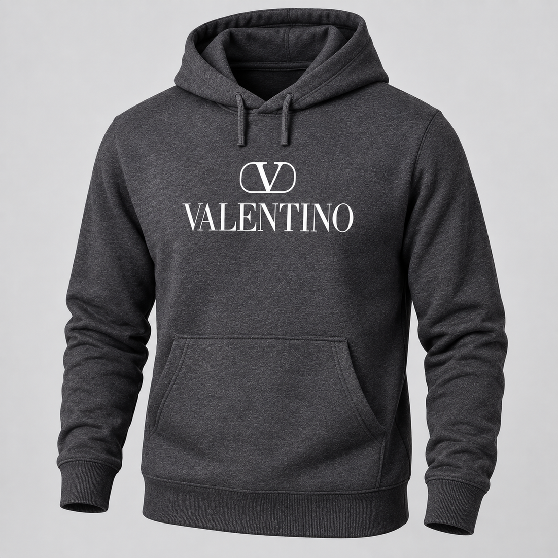 Men's Valentino Pullover Hoodie | Color: Dark Heather | View 5