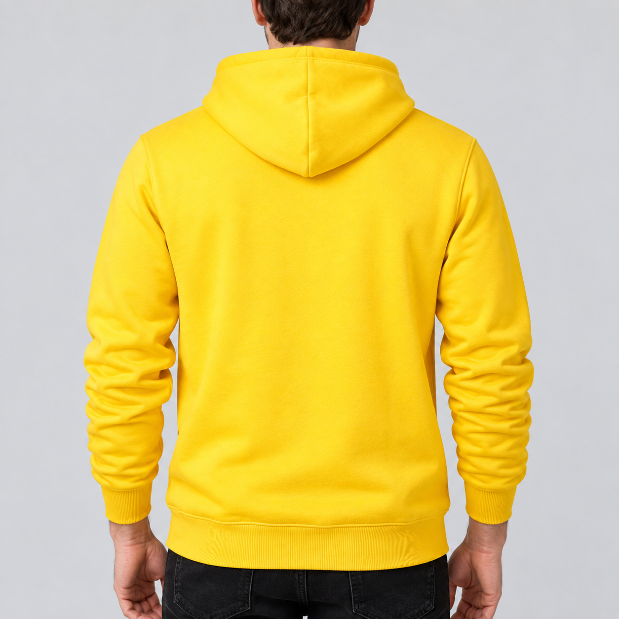 Men's Valentino Pullover Hoodie | Color: Yellow | View 2