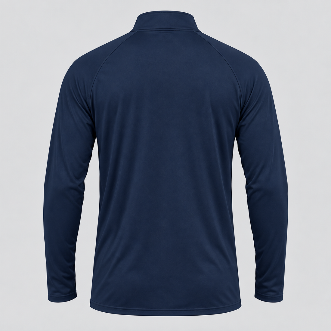 Men’s Valentino Lightweight Quarter-Zip Athletic Shirt – Long Sleeve Polyester Wear | Color: Navy | View 2