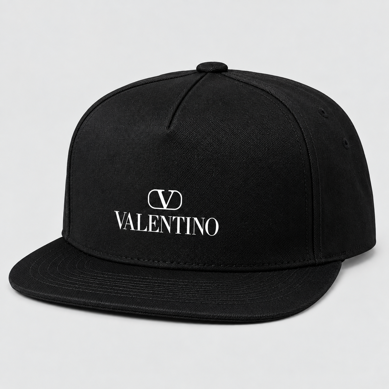Valentino Snapback Hat | Color: Black | View 1