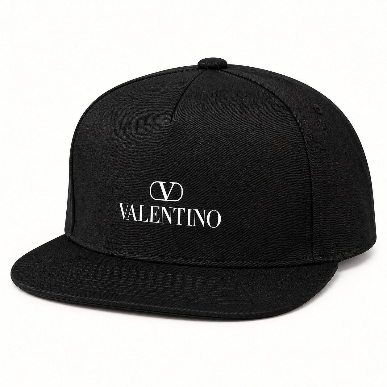 Valentino Snapback Hat | Color: Black | View 2
