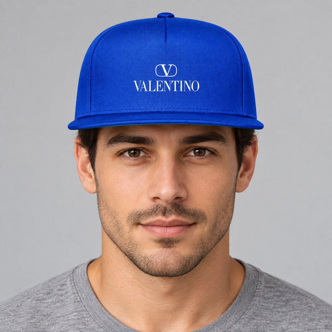 Valentino Snapback Hat | Color: Blue | View 3