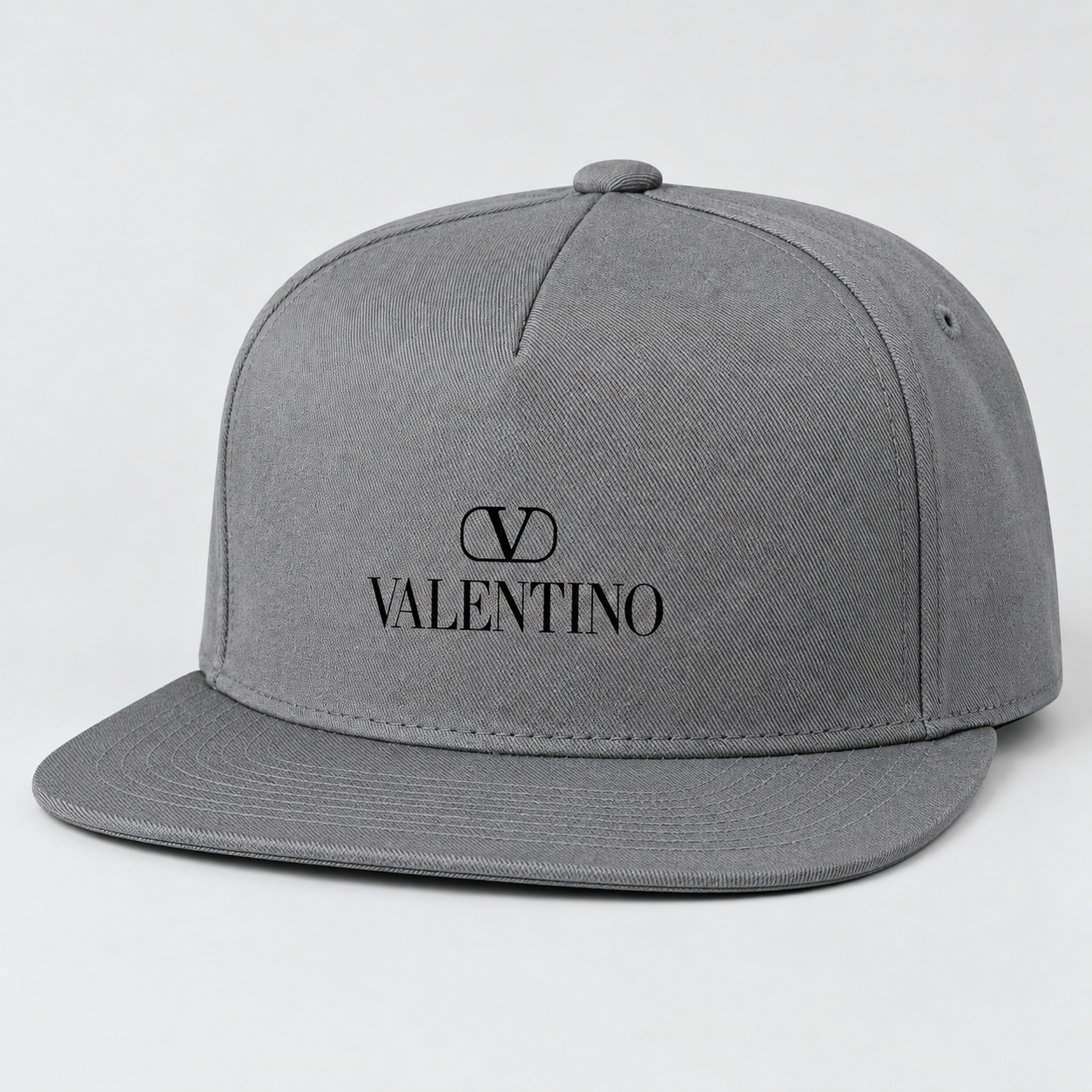 Valentino Snapback Hat | Color: Grey | View 1