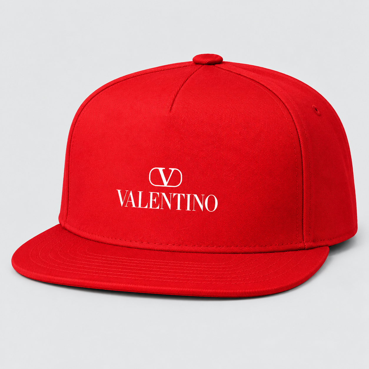 Valentino Snapback Hat | Color: Red | View 1
