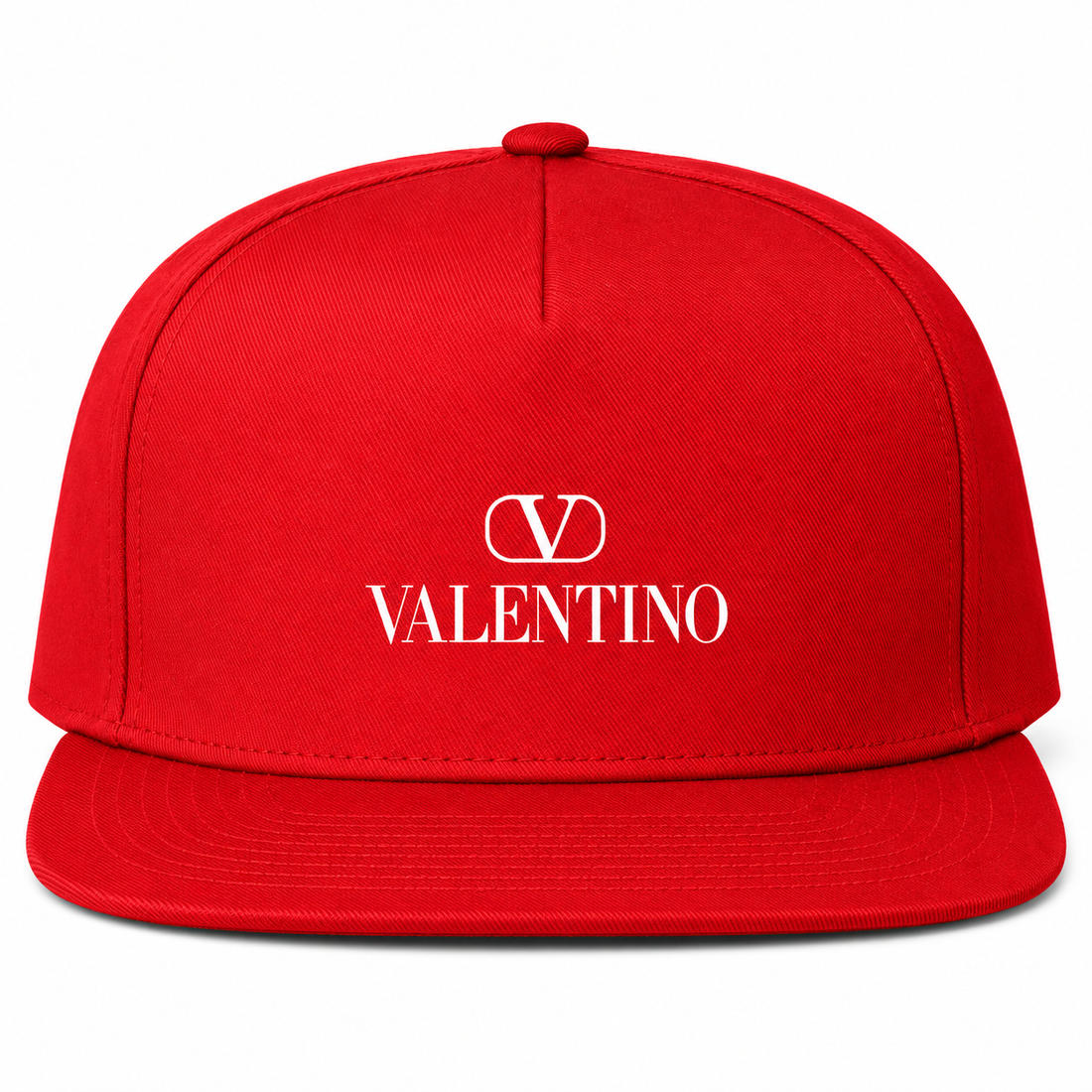 Valentino Snapback Hat | Color: Red | View 4