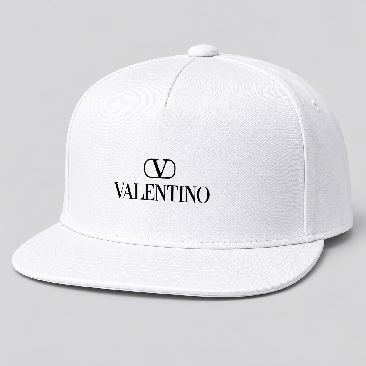Valentino Snapback Hat | Color: White | View 1