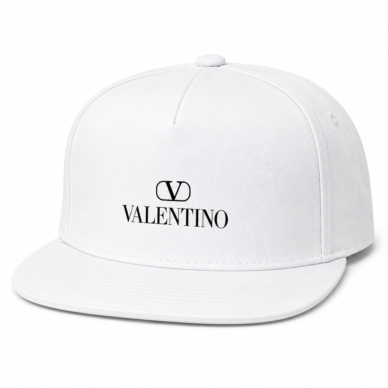 Valentino Snapback Hat | Color: White | View 2