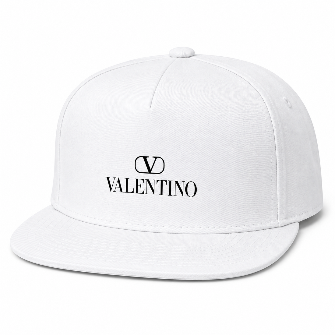 Valentino Snapback Hat | Color: White | View 2