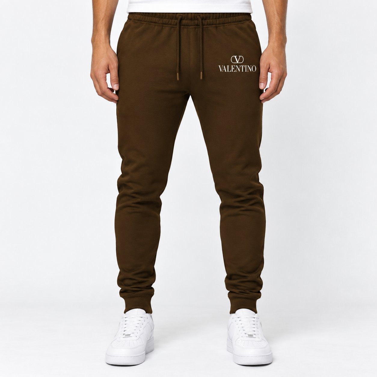 Men's Valentino Sweatpants | Color: Brown | View 3