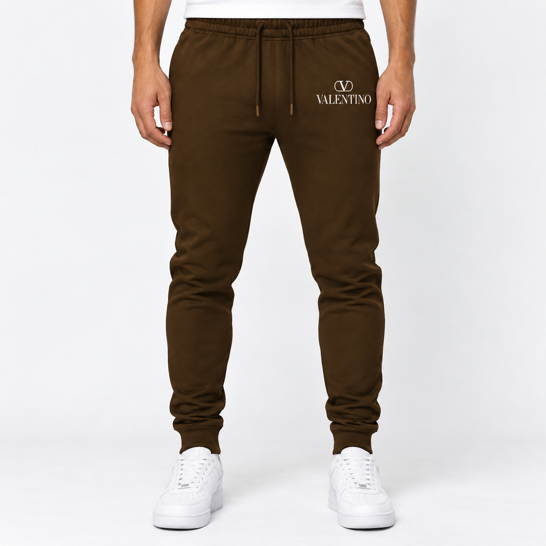 Men's Valentino Sweatpants | Color: Brown | View 3