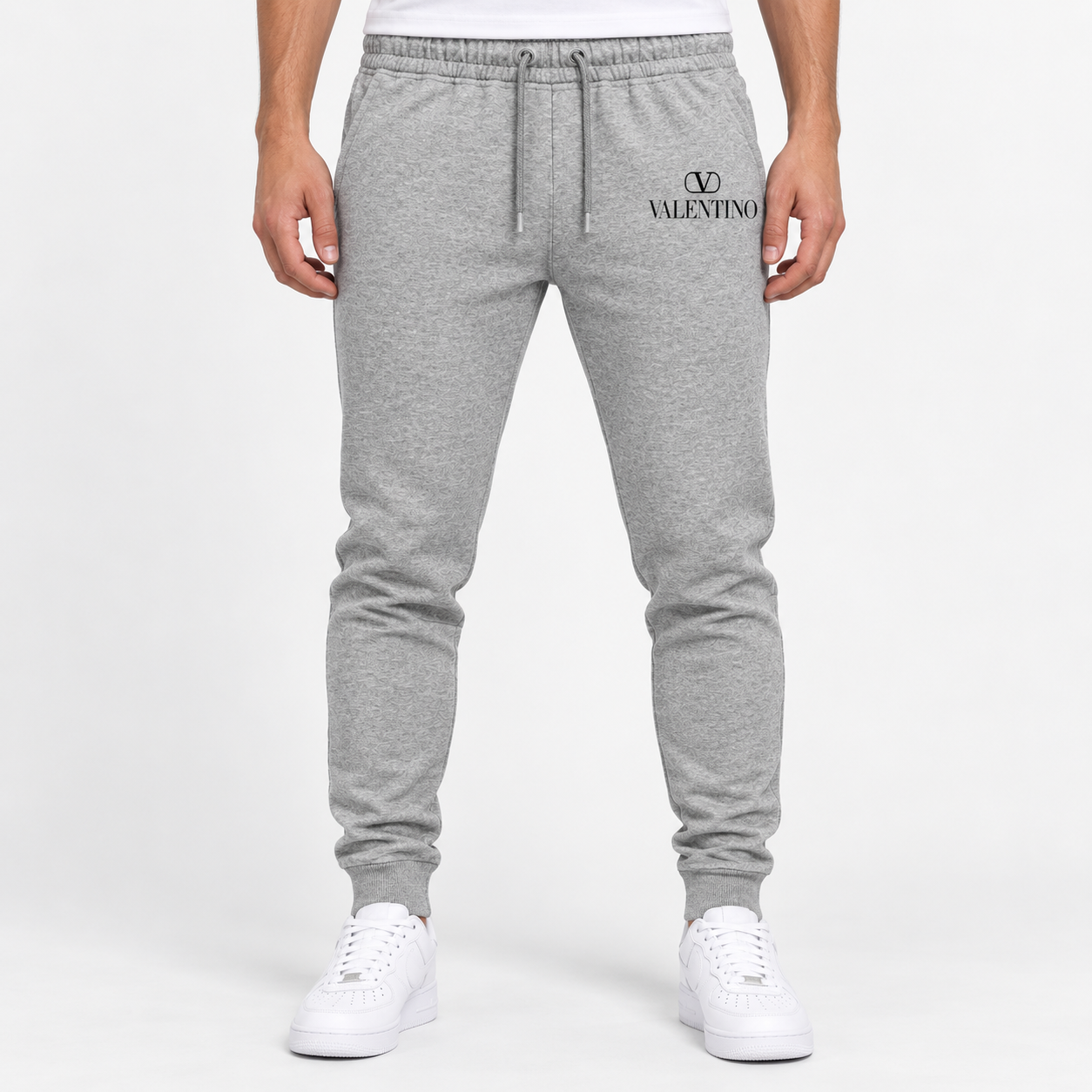 Men's Valentino Sweatpants | Color: Grey | View 3