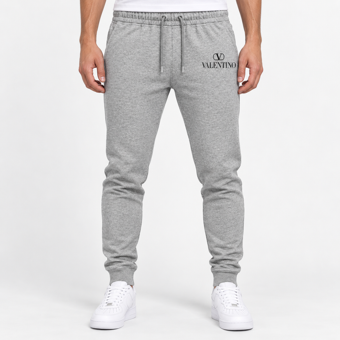 Men's Valentino Sweatpants | Color: Grey | View 3