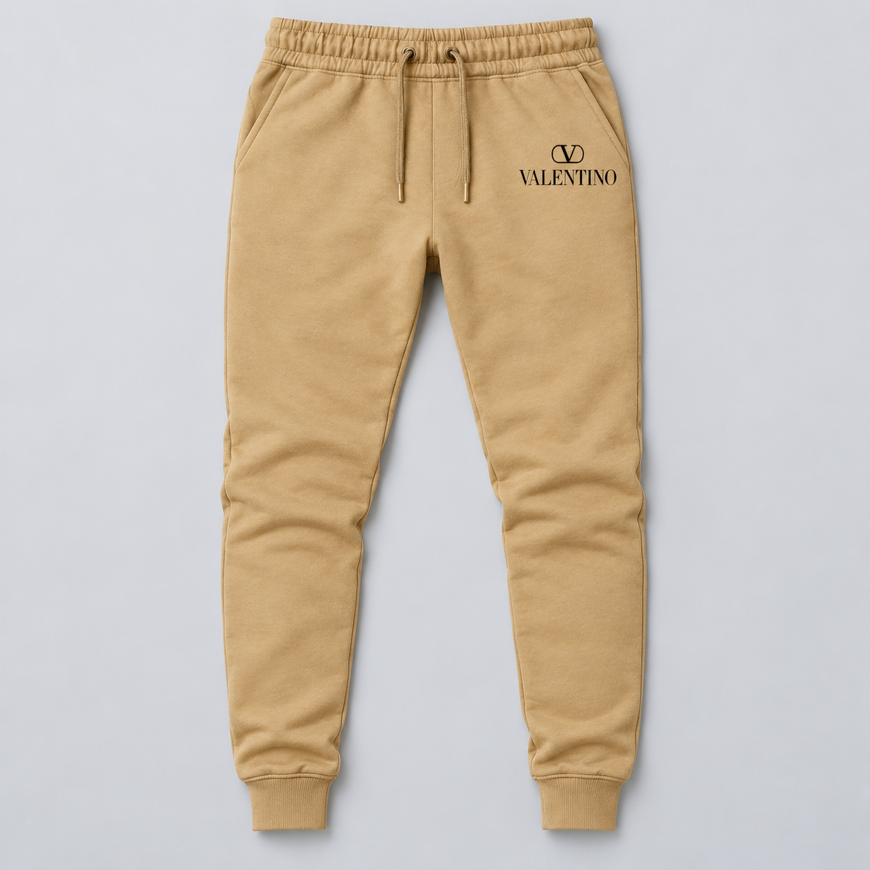 Men's Valentino Sweatpants | Color: Khaki | View 1