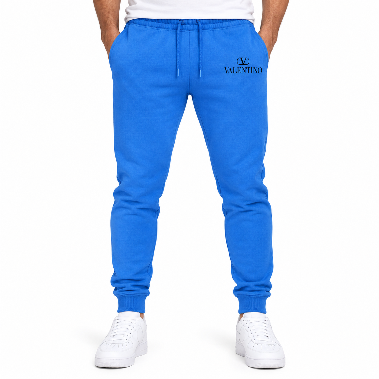 Men's Valentino Sweatpants | Color: Azure | View 3