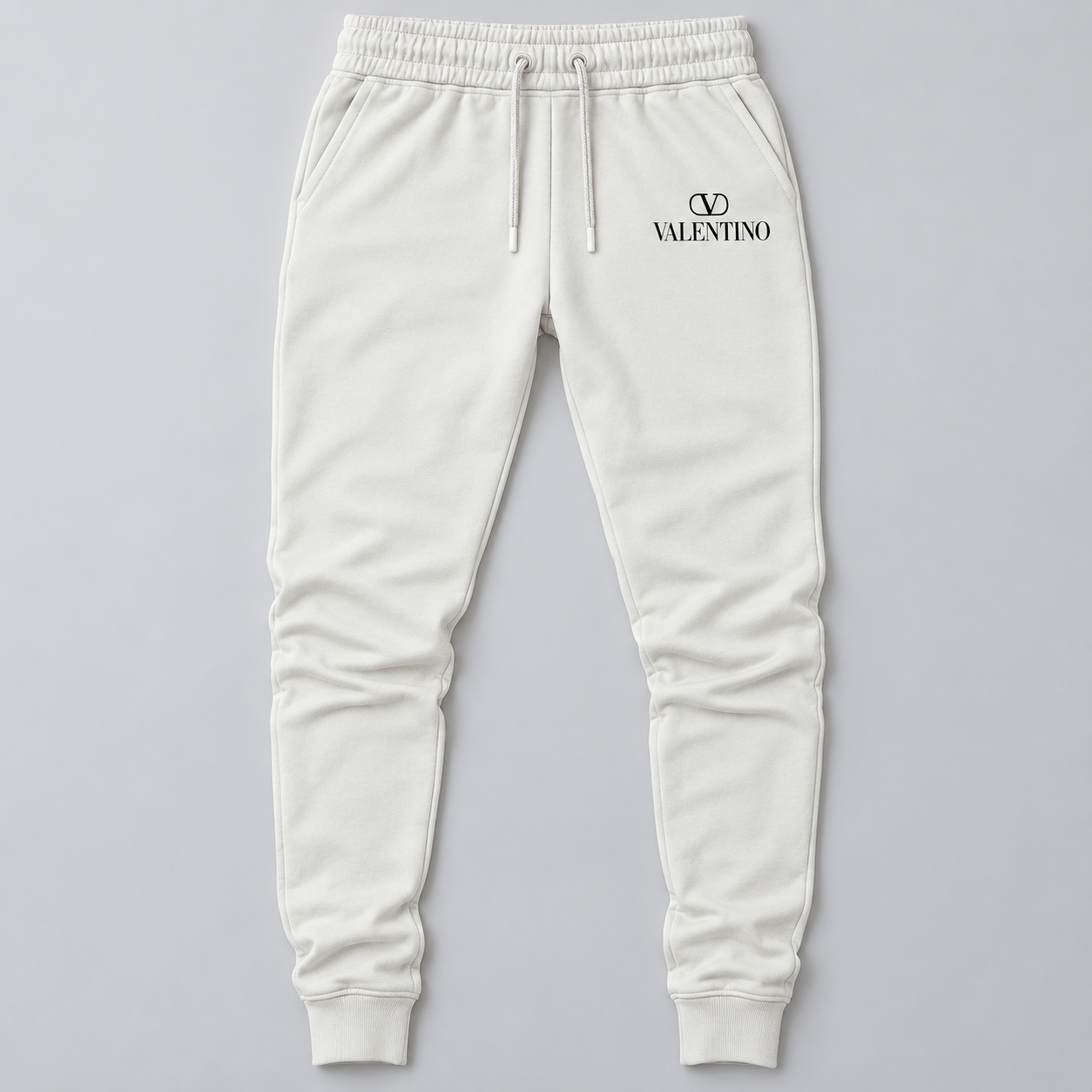 Men's Valentino Sweatpants | Color: White | View 1