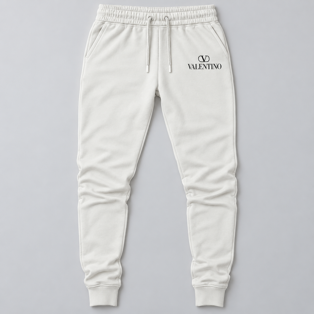 Men's Valentino Sweatpants | Color: White | View 1