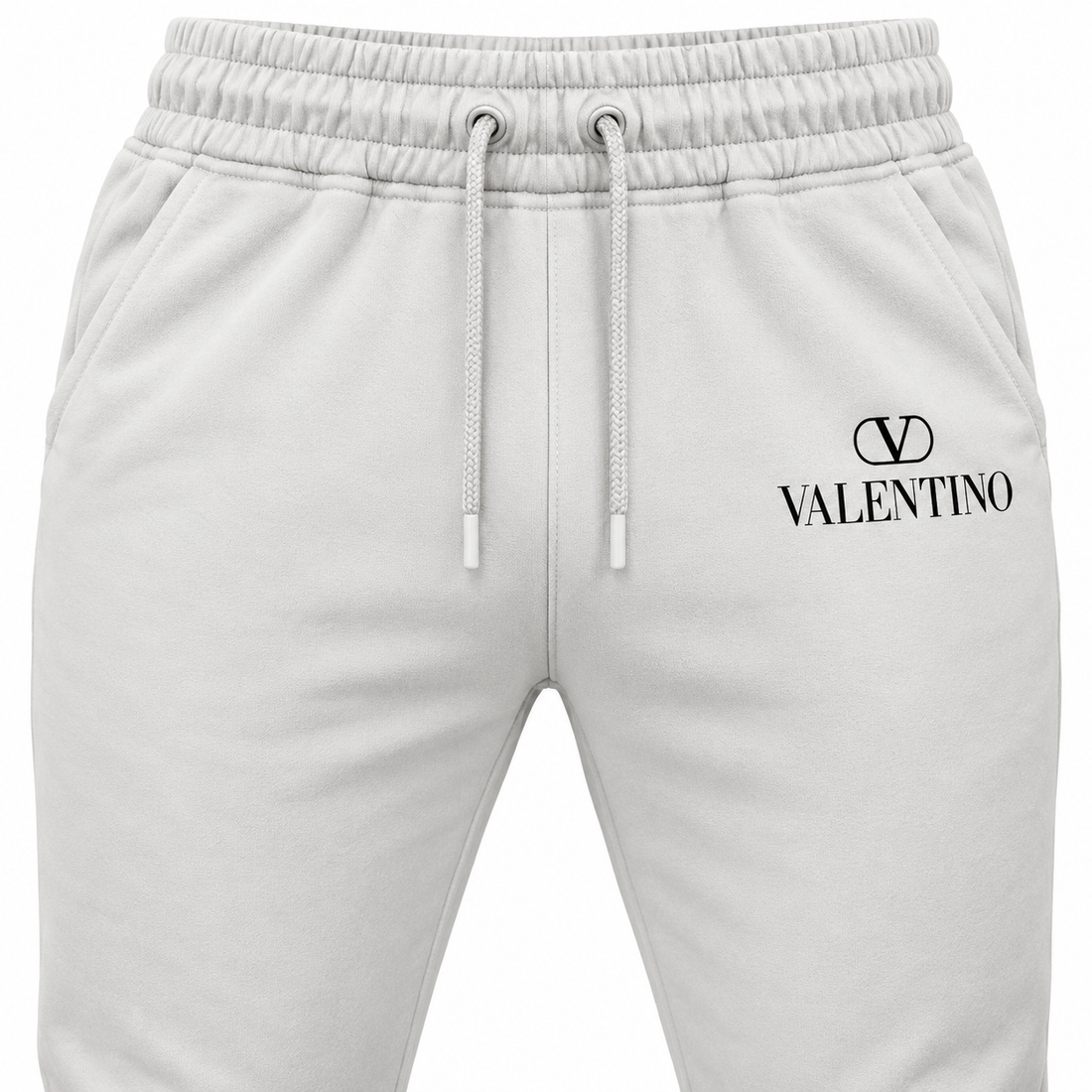 Men's Valentino Sweatpants | Color: White | View 2
