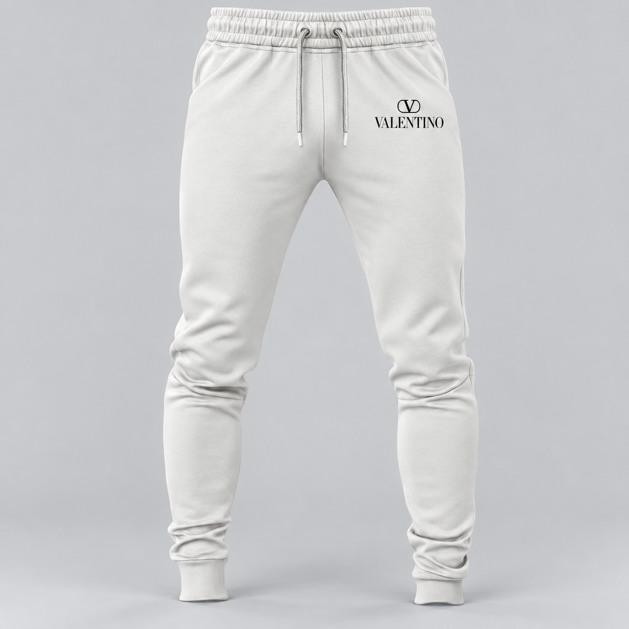 Men's Valentino Sweatpants | Color: White | View 5