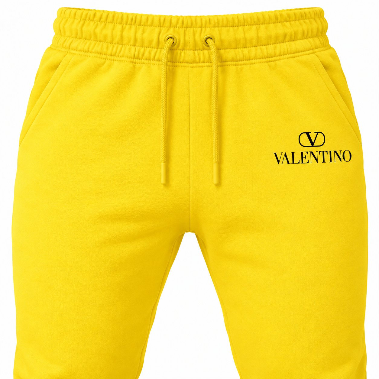Men's Valentino Sweatpants | Color: Yellow | View 2