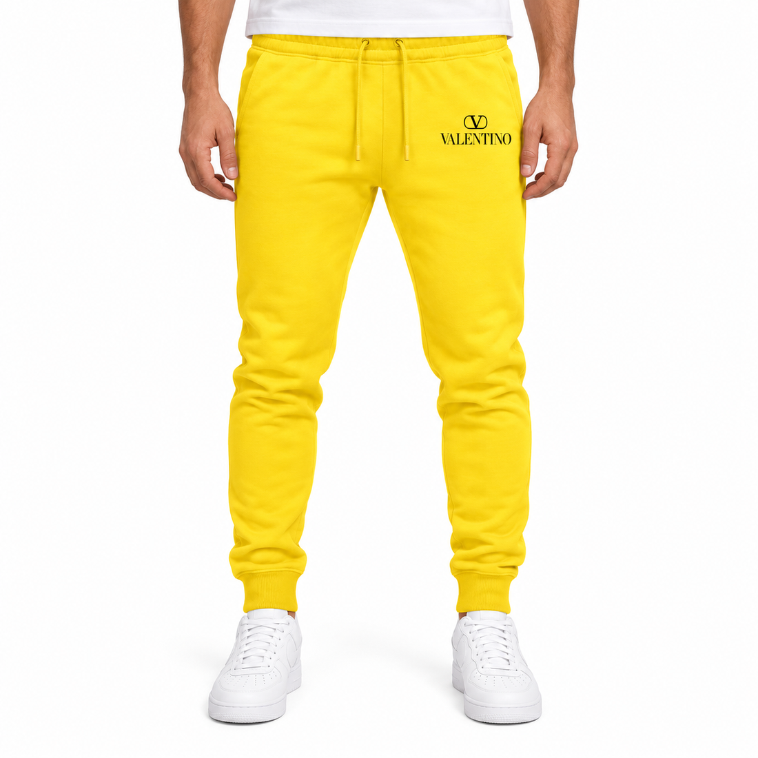 Men's Valentino Sweatpants | Color: Yellow | View 3
