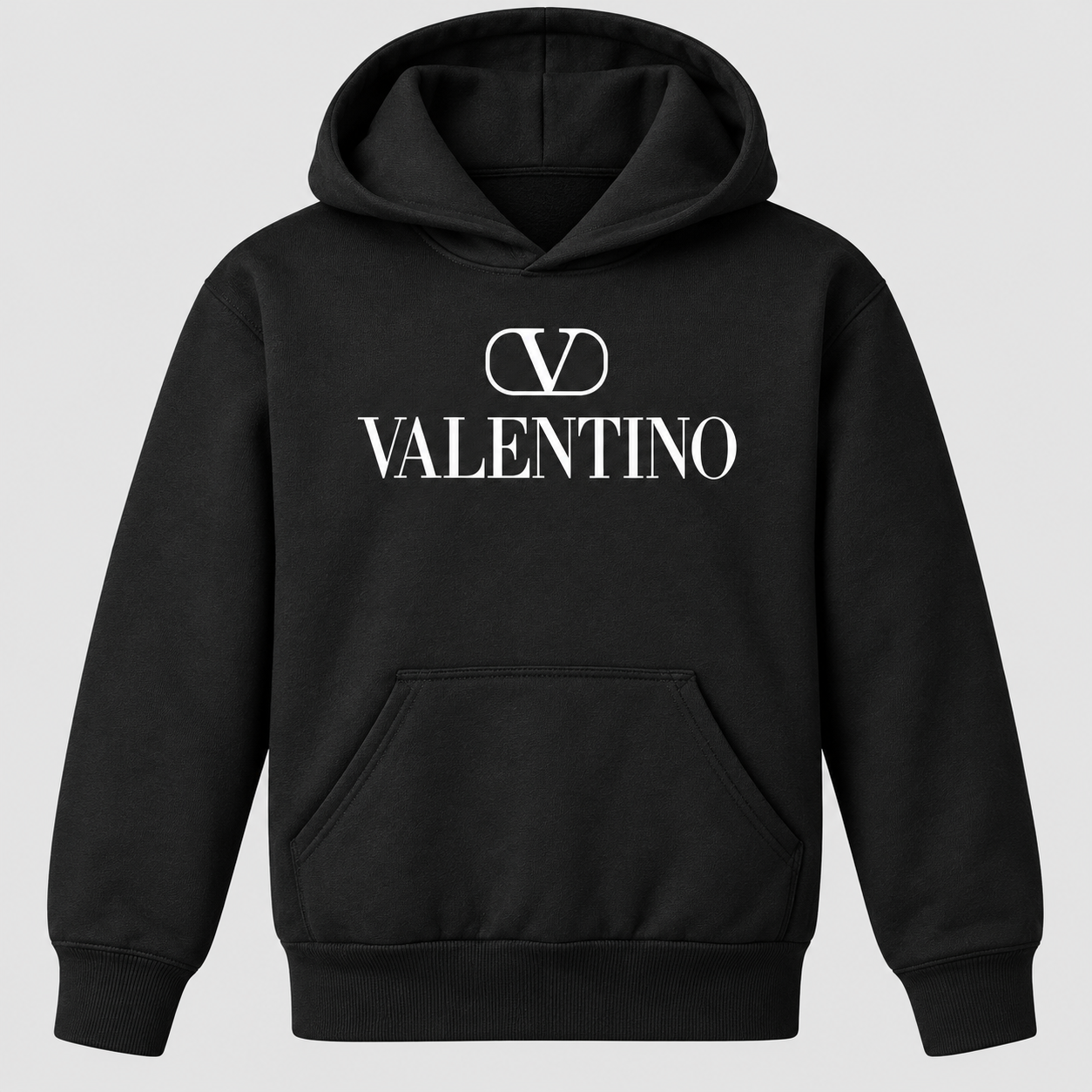 Youth Kids Valentino Pullover Hoodie | Color: Black | View 5