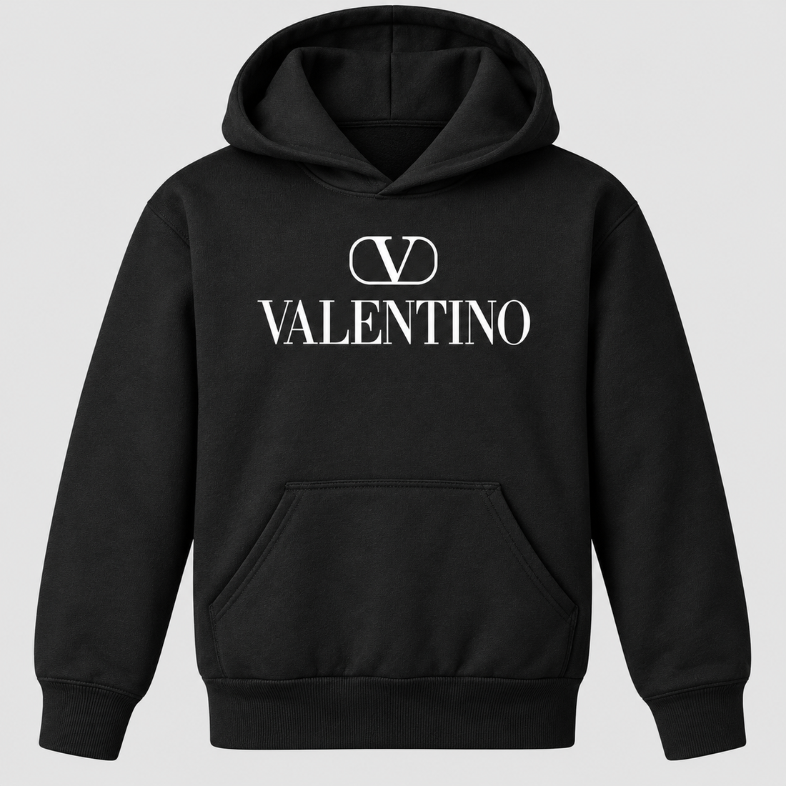 Youth Kids Valentino Pullover Hoodie | Color: Black | View 5