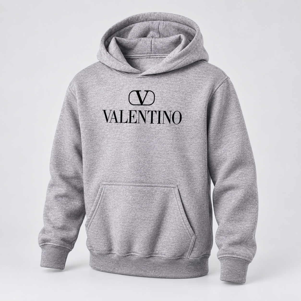 Youth Kids Valentino Pullover Hoodie | Color: Grey | View 1
