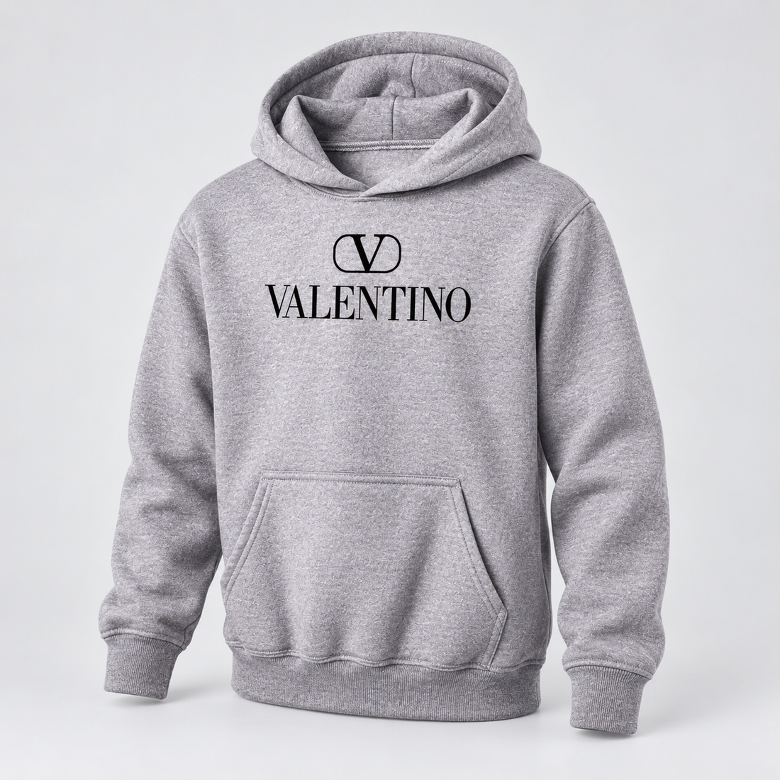 Youth Kids Valentino Pullover Hoodie | Color: Grey | View 1