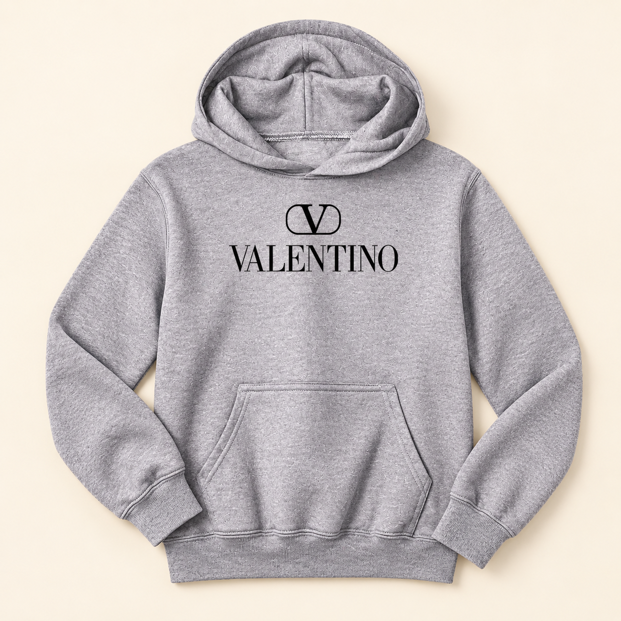 Youth Kids Valentino Pullover Hoodie | Color: Grey | View 2