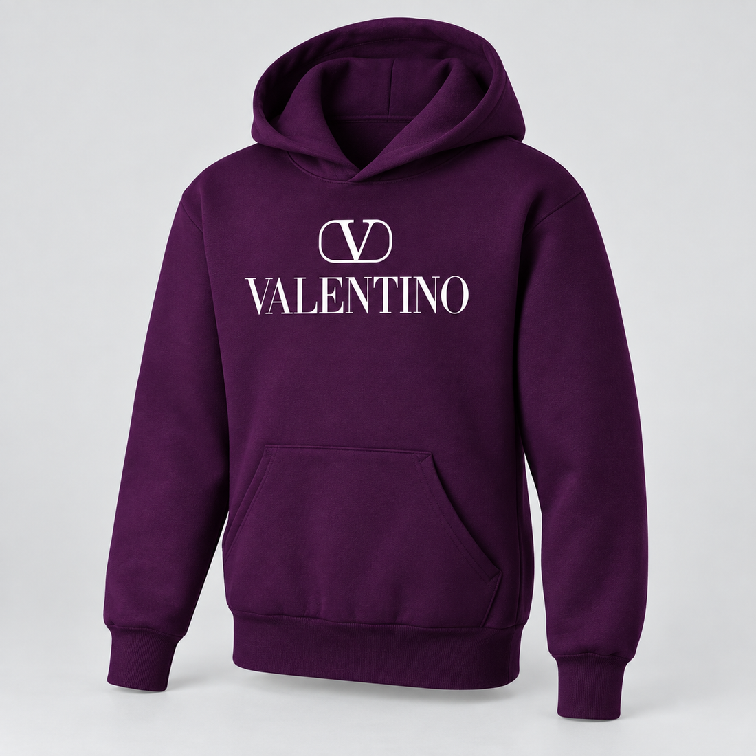 Youth Kids Valentino Pullover Hoodie | Color: Purple | View 1