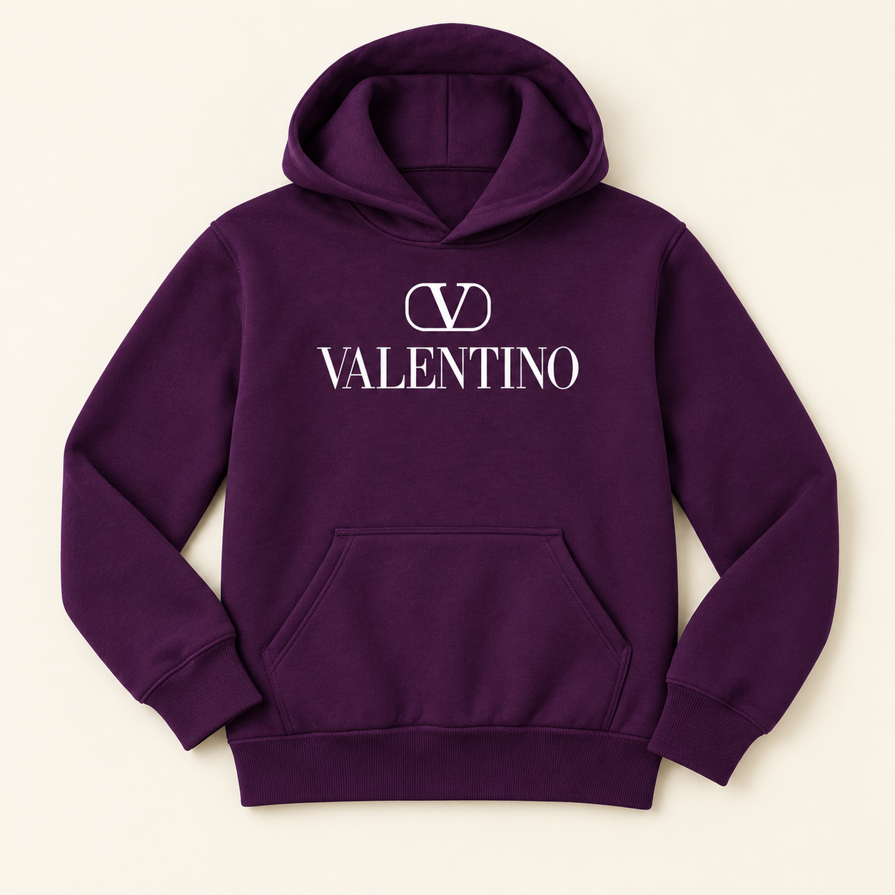 Youth Kids Valentino Pullover Hoodie | Color: Purple | View 2