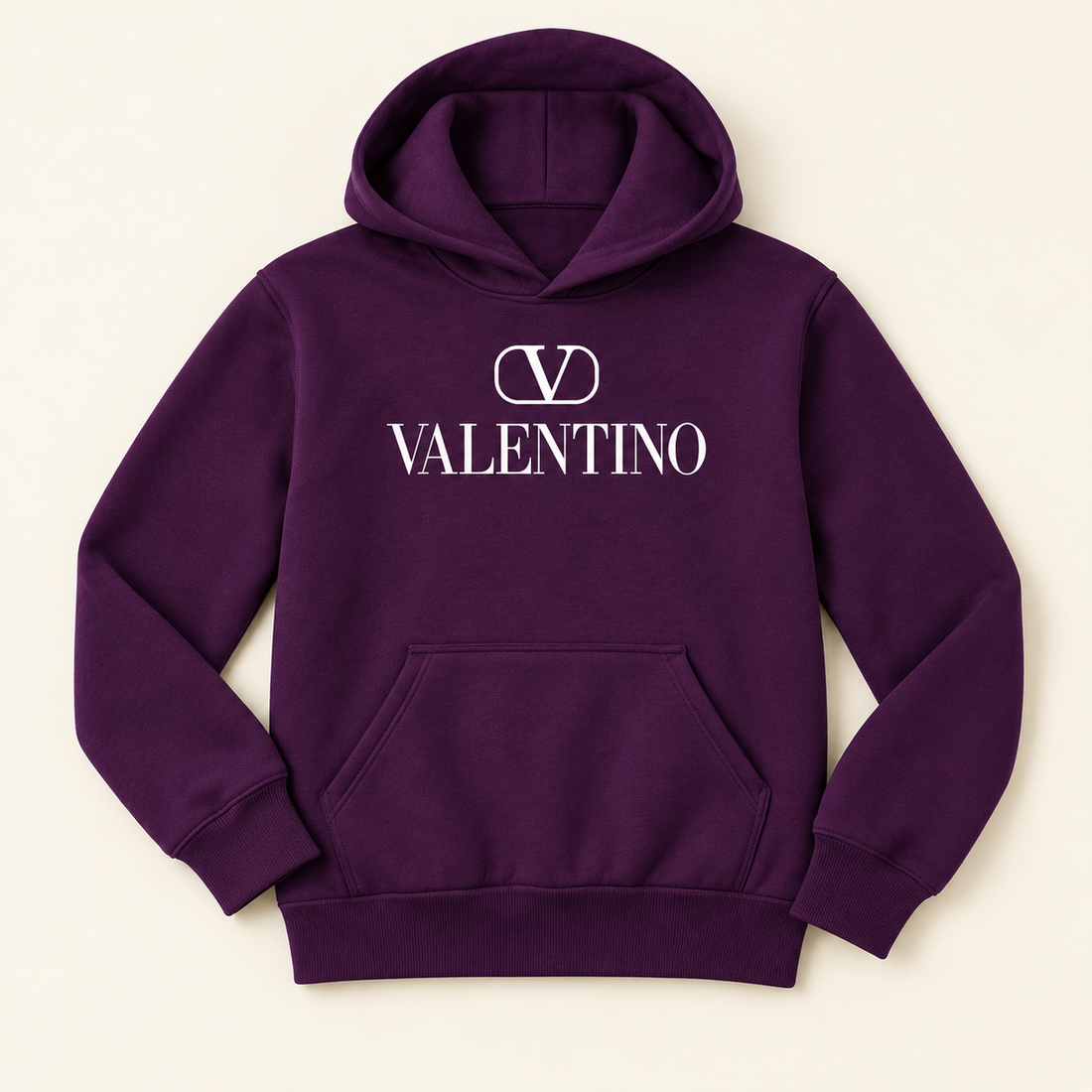 Youth Kids Valentino Pullover Hoodie | Color: Purple | View 2