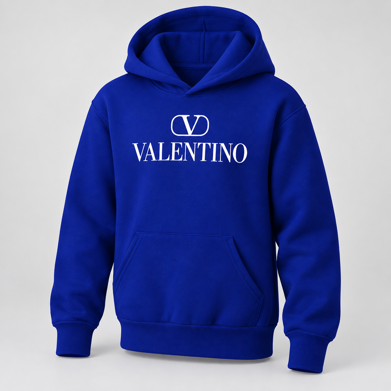 Youth Kids Valentino Pullover Hoodie | Color: Royal Blue | View 1