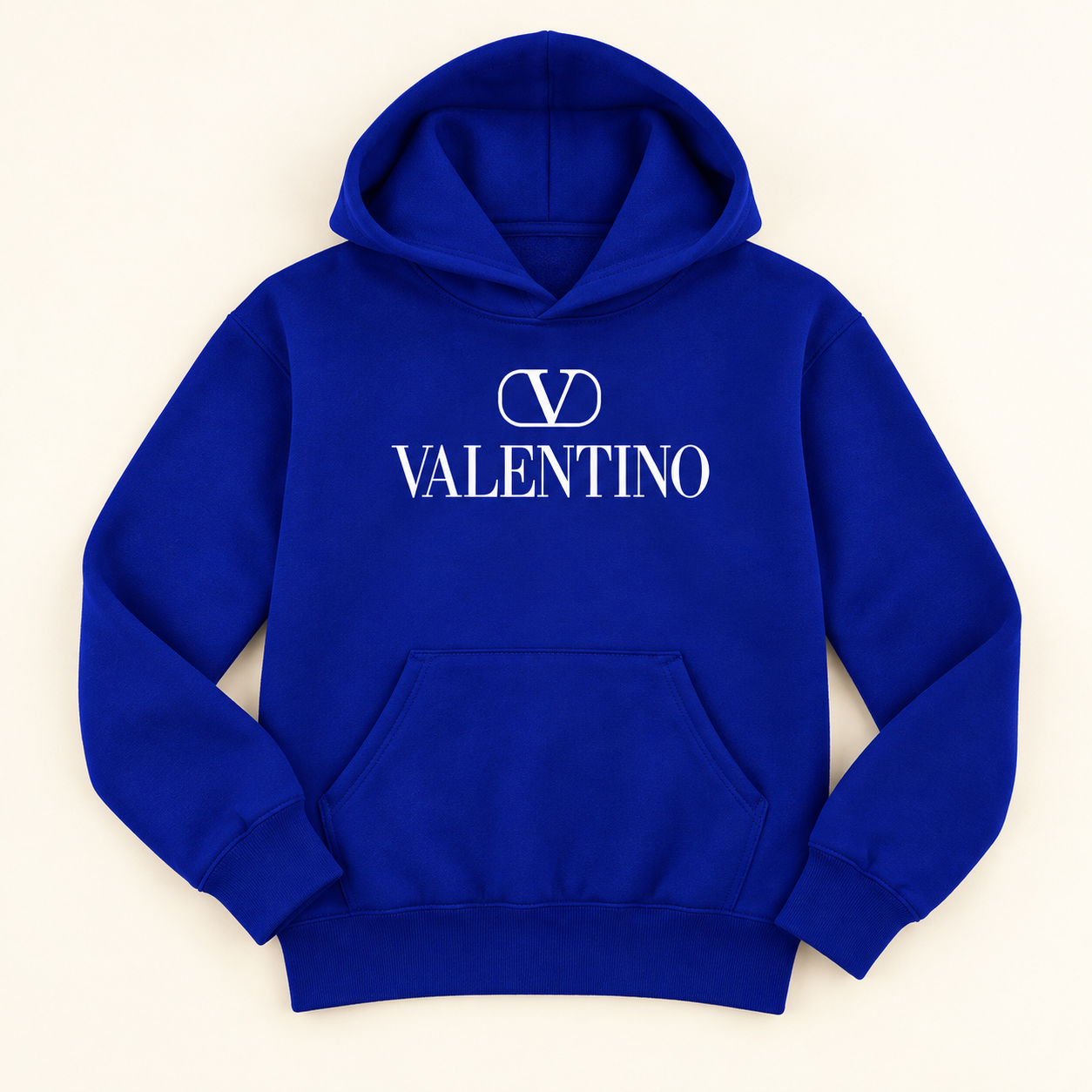 Youth Kids Valentino Pullover Hoodie | Color: Royal Blue | View 2
