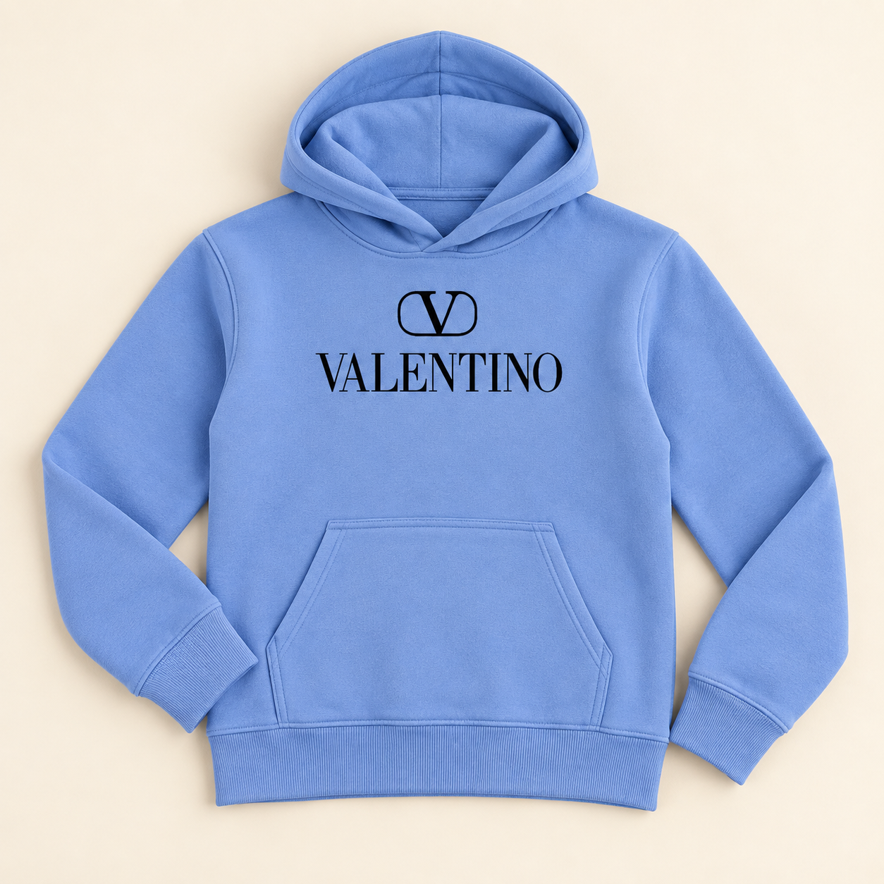 Youth Kids Valentino Pullover Hoodie | Color: Sky Blue | View 2