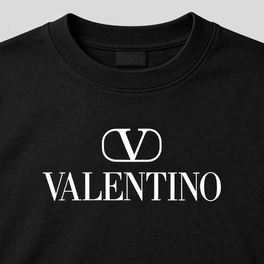 Youth Kids Valentino Cotton T-Shirt | Color: Black | View 5