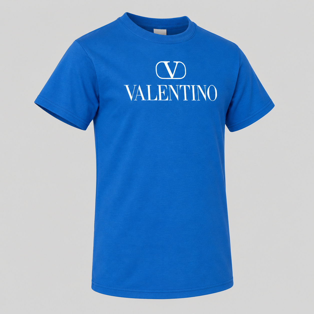 Youth Kids Valentino Cotton T-Shirt | Color: Blue | View 1