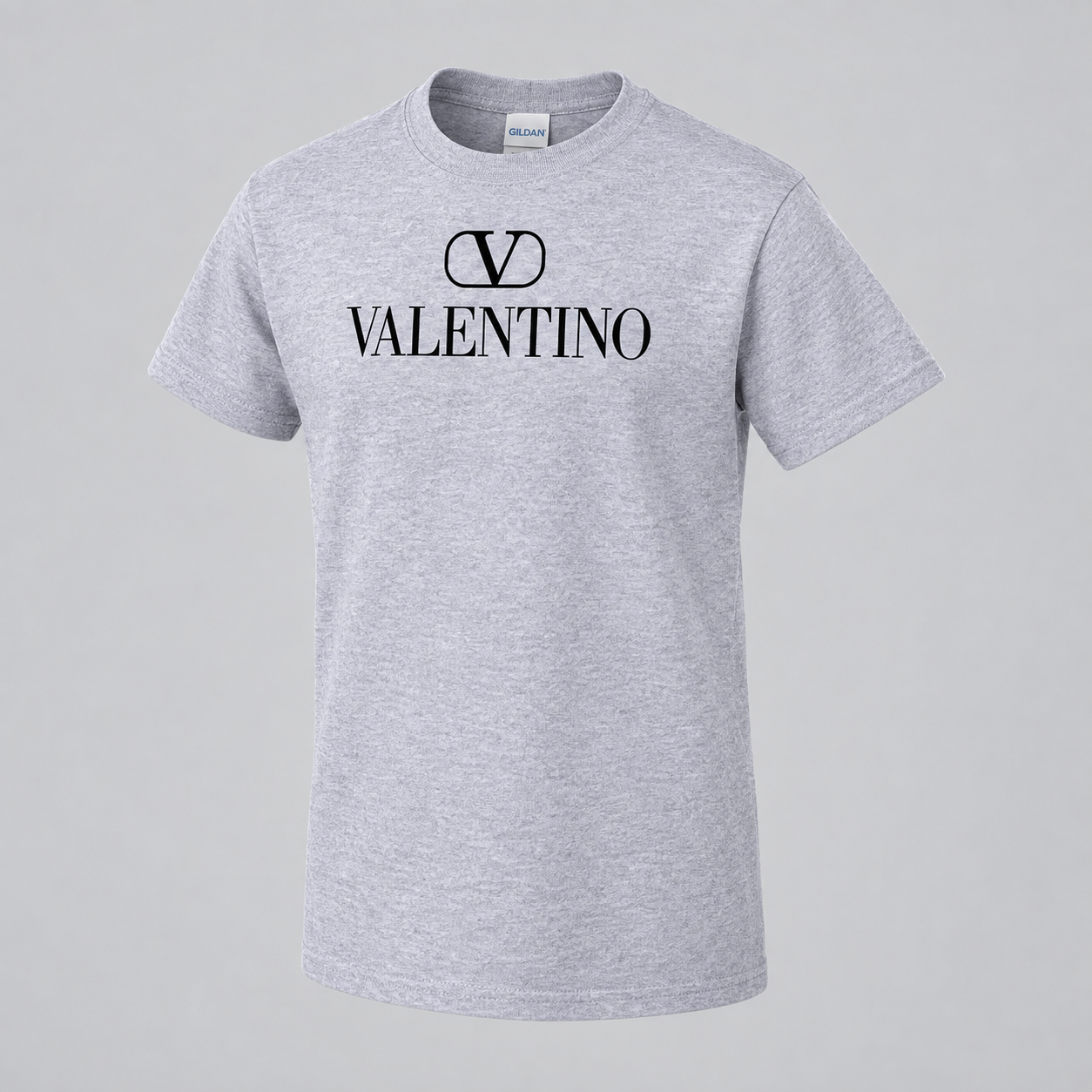 Youth Kids Valentino Cotton T-Shirt | Color: Grey | View 1