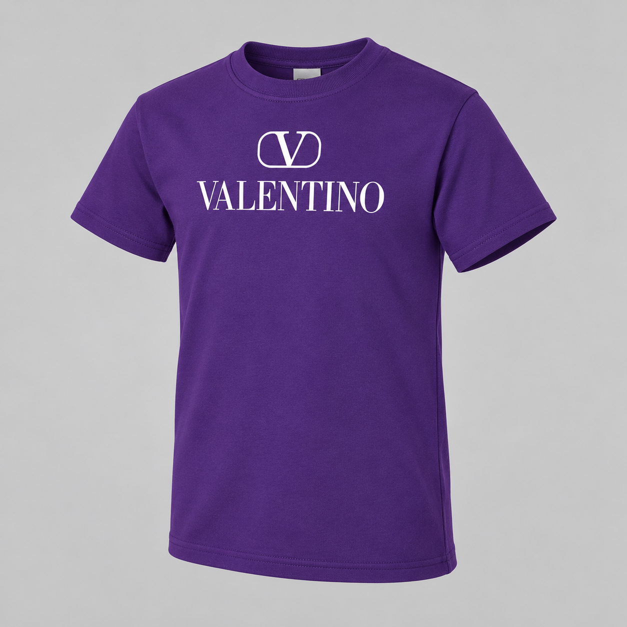 Youth Kids Valentino Cotton T-Shirt | Color: Purple | View 1