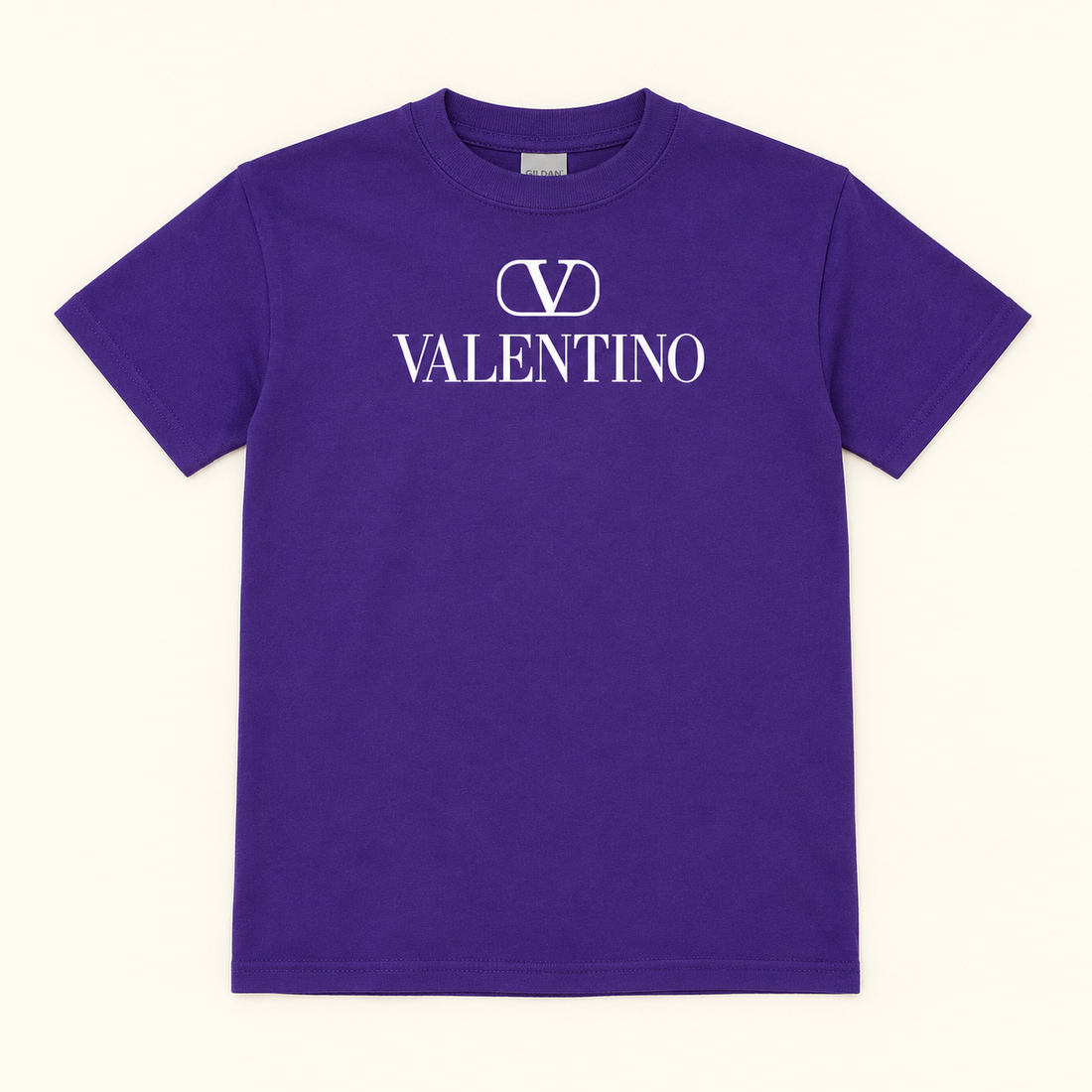 Youth Kids Valentino Cotton T-Shirt | Color: Purple | View 2