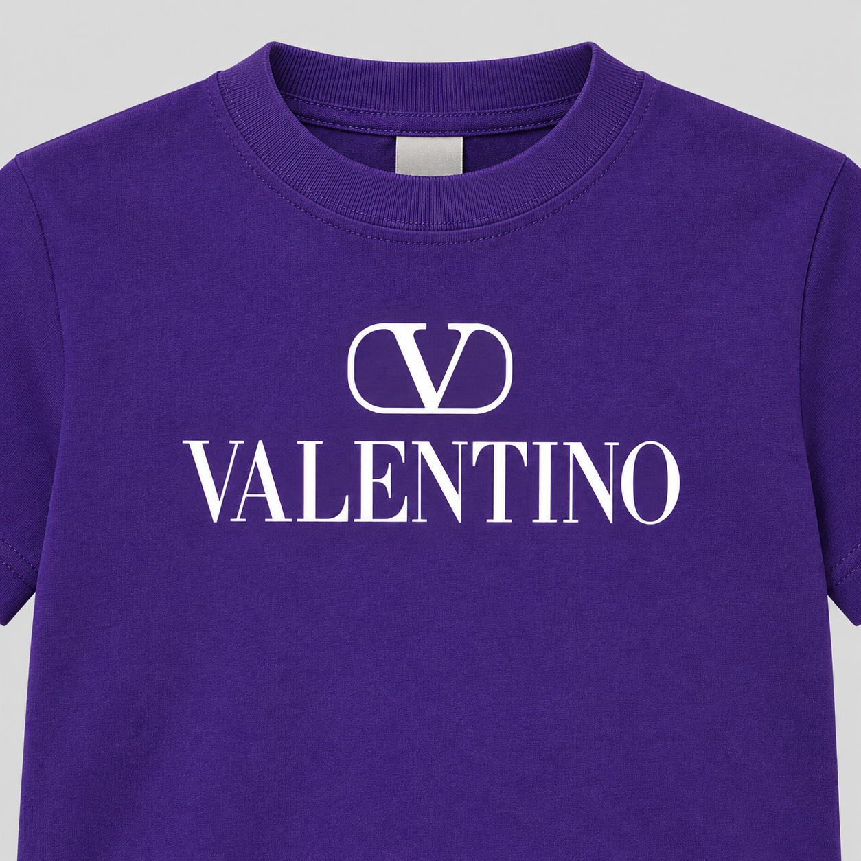 Youth Kids Valentino Cotton T-Shirt | Color: Purple | View 5