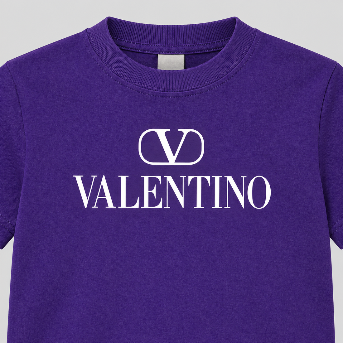 Youth Kids Valentino Cotton T-Shirt | Color: Purple | View 5